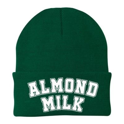 Almond Milk Retro Sports Arch Almond Milk Knit Cap Winter Beanie