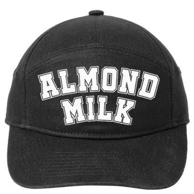 Almond Milk Retro Sports Arch Almond Milk 7-Panel Snapback Hat