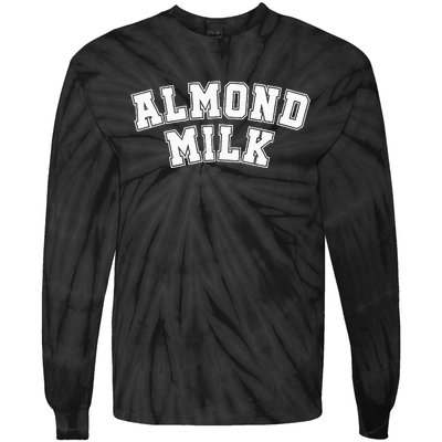 Almond Milk Retro Sports Arch Almond Milk Tie-Dye Long Sleeve Shirt