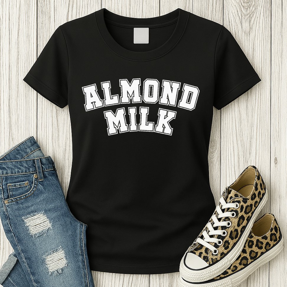 Almond Milk Retro Sports Arch Almond Milk Womens T-Shirt