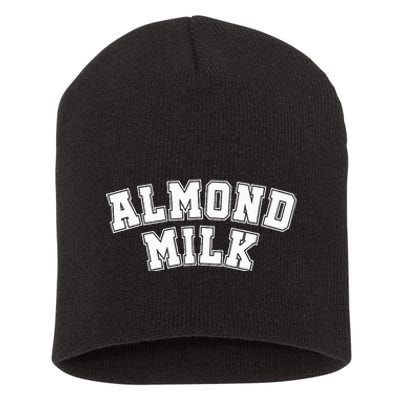 Almond Milk Retro Sports Arch Almond Milk Short Acrylic Beanie