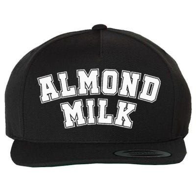 Almond Milk Retro Sports Arch Almond Milk Wool Snapback Cap