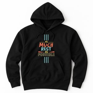 As Much Rest As Possible AMRAP Funny Trendy FIT2SERVE Hoodie