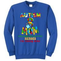 Autism Mom Raising Hero Cool Gift Sweatshirt