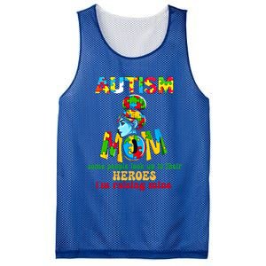 Autism Mom Raising Hero Cool Gift Mesh Reversible Basketball Jersey Tank