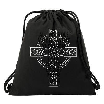 All My Role Models Went To Prison Jesus Drawstring Bag