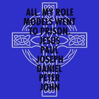 All My Role Models Went To Prison Jesus Women's V-Neck T-Shirt