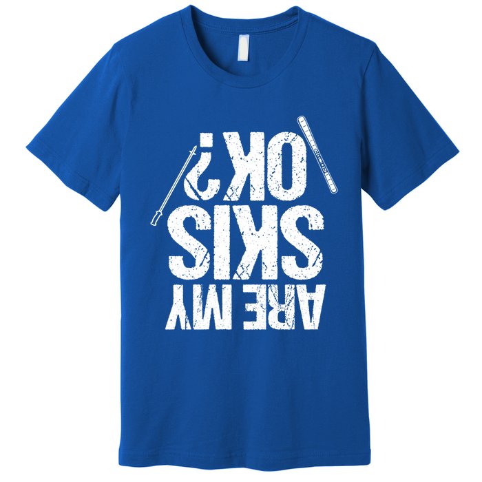 Are My Ski Ok? Skiing Snow Mountain Winter Gift Premium T-Shirt