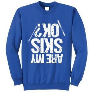 Are My Ski Ok? Skiing Snow Mountain Winter Gift Tall Sweatshirt