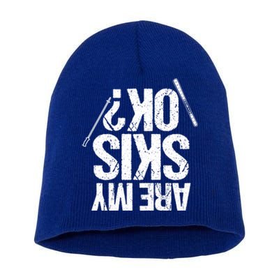 Are My Ski Ok? Skiing Snow Mountain Winter Gift Short Acrylic Beanie