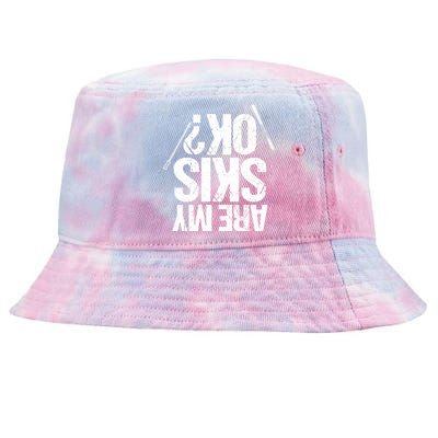 Are My Ski Ok? Skiing Snow Mountain Winter Gift Tie-Dyed Bucket Hat