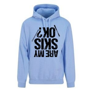 Are My Ski Ok? Skiing Snow Mountain Winter Gift Unisex Surf Hoodie