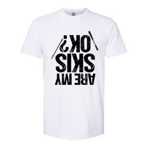 Are My Ski Ok? Skiing Snow Mountain Winter Gift Softstyle CVC T-Shirt