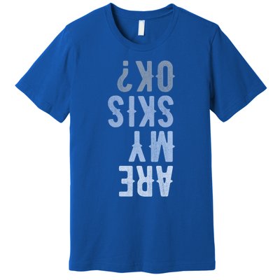 Are My Skis Ok Activity Sport Skiing Travel Meaningful Gift Premium T-Shirt