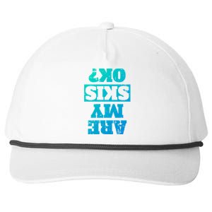 Are My Skis Ok? Funny Downhill Skiing Winter Gift Snapback Five-Panel Rope Hat