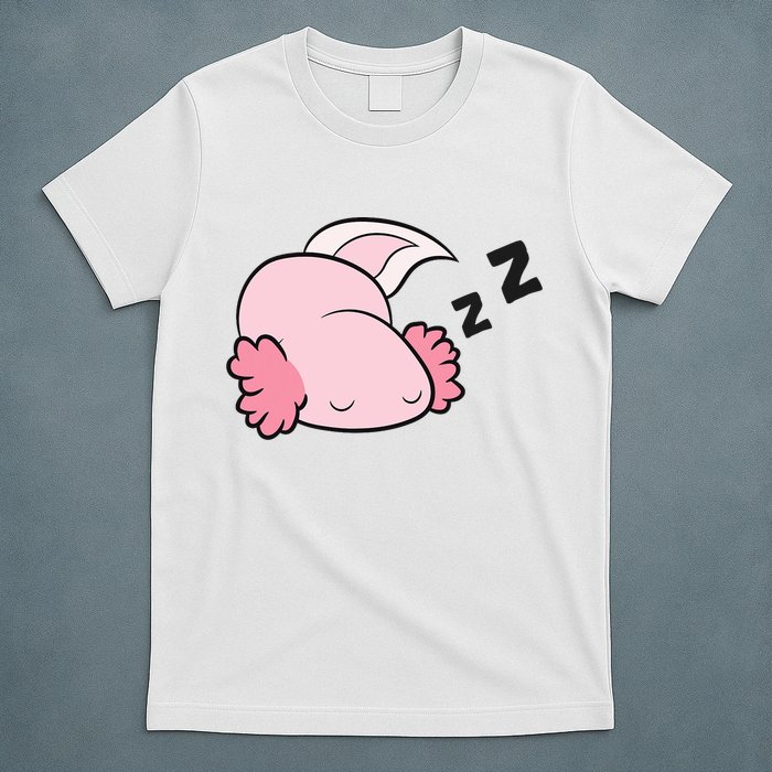 Axolotl Mexican Salamander Pajamas Lazy Axolotl T-Shirt