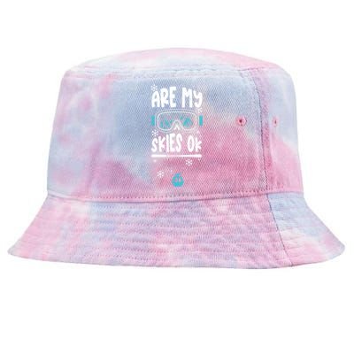 Are My Skier Ok Mountain Gift For Skier Tie-Dyed Bucket Hat