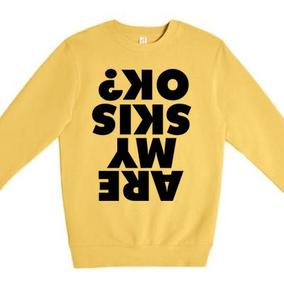 Are My Skis Ok? Gift Premium Crewneck Sweatshirt