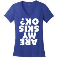 Are My Skis Ok? Gift Women's V-Neck T-Shirt