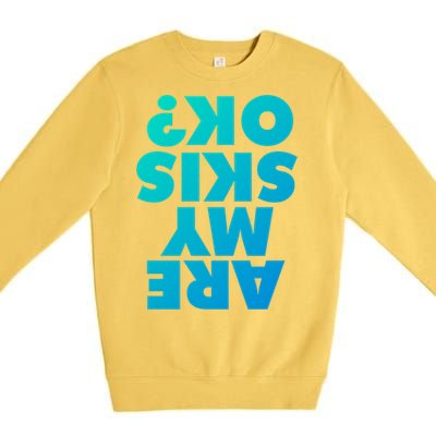 Are My Skis Ok? Gift Premium Crewneck Sweatshirt