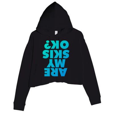 Are My Skis Ok? Gift Crop Fleece Hoodie