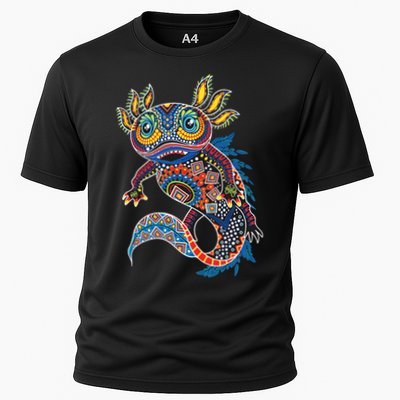 Ambystoma Mexicanum Salamander Mexican Design Cute Axolotl Cooling Performance Crew T-Shirt