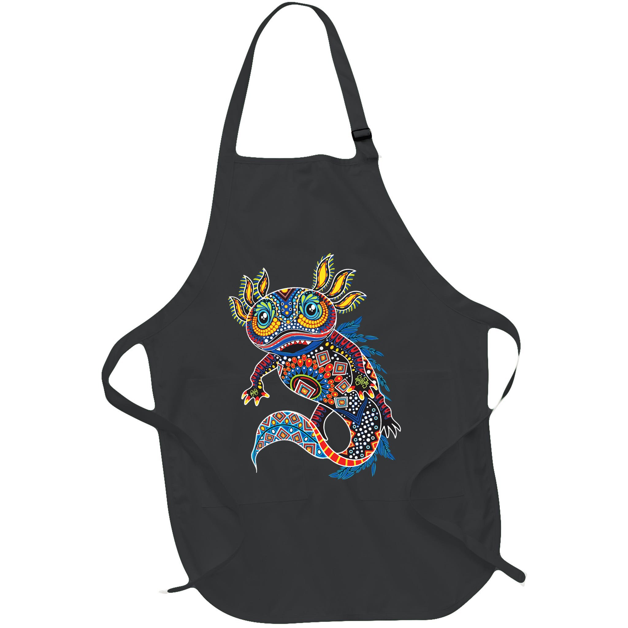 Ambystoma Mexicanum Salamander Mexican Design Cute Axolotl Apron