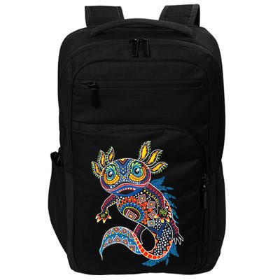 Ambystoma Mexicanum Salamander Mexican Design Cute Axolotl Impact Tech Backpack