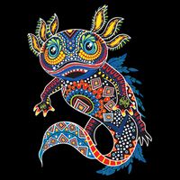 Ambystoma Mexicanum Salamander Mexican Design Cute Axolotl Backpack