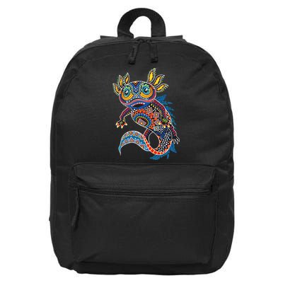 Ambystoma Mexicanum Salamander Mexican Design Cute Axolotl 16 in Basic Backpack