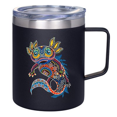 Ambystoma Mexicanum Salamander Mexican Design Cute Axolotl 12oz Stainless Steel Coffee Mug
