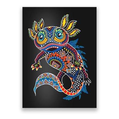 Ambystoma Mexicanum Salamander Mexican Design Cute Axolotl Poster