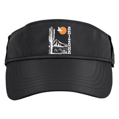 Arizona Mountain Sedona Desert Sun And Cactus Adult Drive Performance Visor