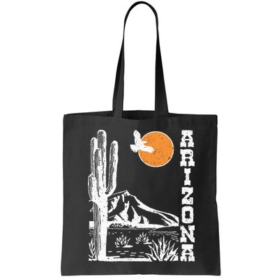 Arizona Mountain Sedona Desert Sun And Cactus Bag