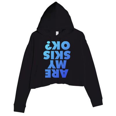 Are My Skis Ok? Gift Crop Fleece Hoodie