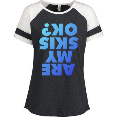 Are My Skis Ok? Gift Enza Ladies Jersey Colorblock Tee