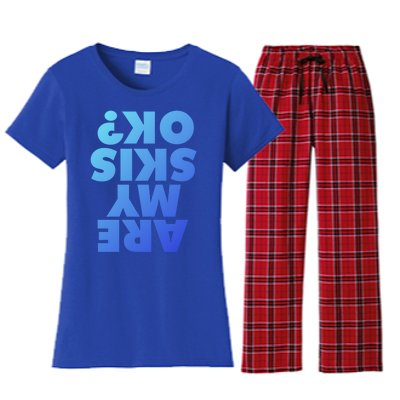 Are My Skis Ok? Gift Women's Flannel Pajama Set