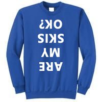 Are My Skis Okay Winter Funny Skiing Gift Sweatshirt