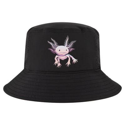 Axolotl Mexican Salamander Drawing Lizard Realistic Axolotl  Cool Comfort Performance Bucket Hat