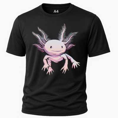 Axolotl Mexican Salamander Drawing Lizard Realistic Axolotl  Performance Shirt