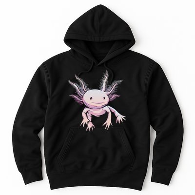Axolotl Mexican Salamander Drawing Lizard Realistic Axolotl  Hoodie