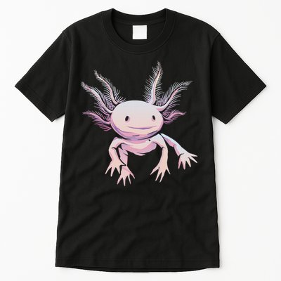 Axolotl Mexican Salamander Drawing Lizard Realistic Axolotl  Tall T-Shirt
