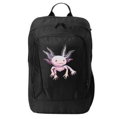 Axolotl Mexican Salamander Drawing Lizard Realistic Axolotl  City Backpack