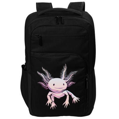 Axolotl Mexican Salamander Drawing Lizard Realistic Axolotl  Impact Tech Backpack