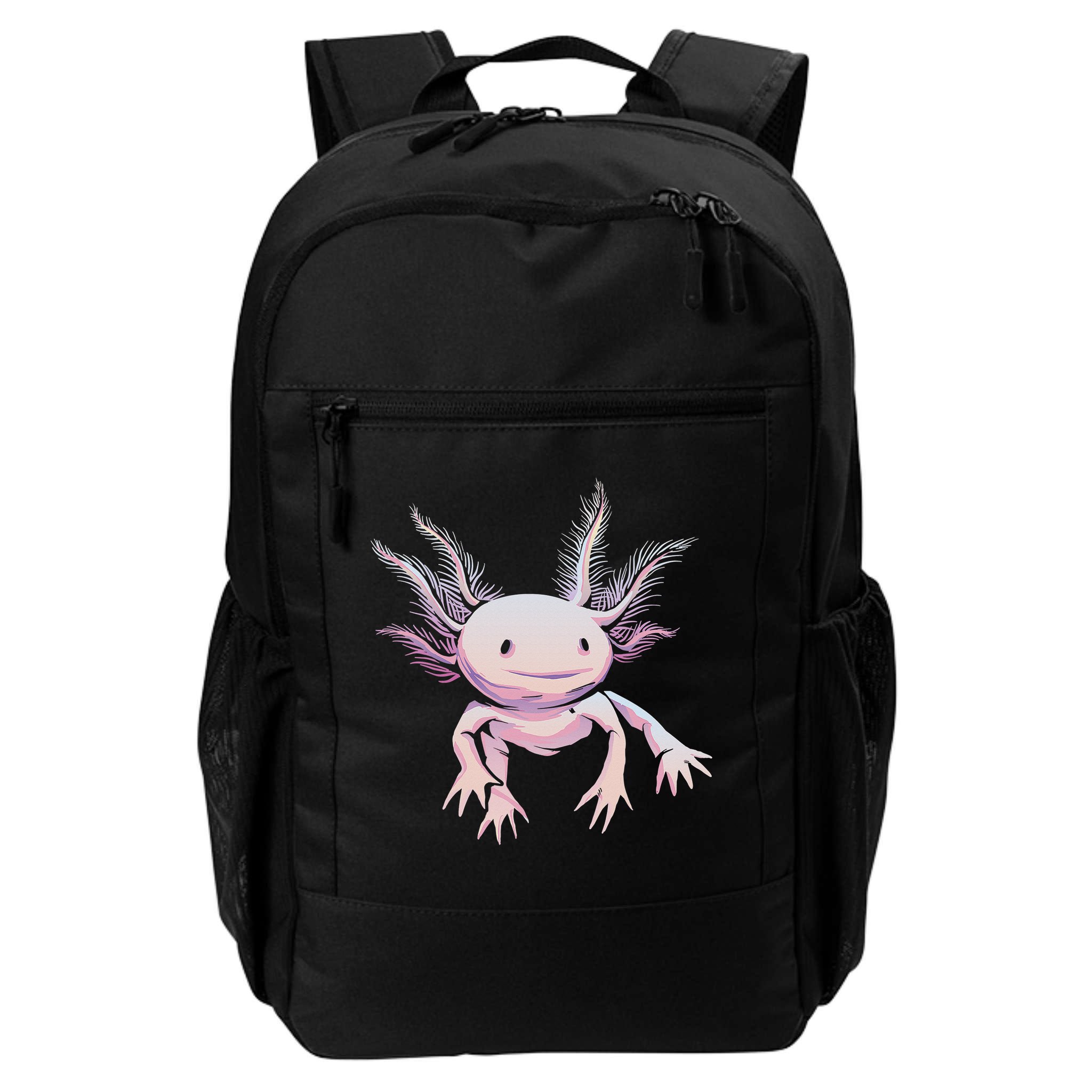 Axolotl Mexican Salamander Drawing Lizard Realistic Axolotl  Backpack