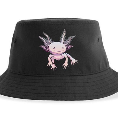 Axolotl Mexican Salamander Drawing Lizard Realistic Axolotl  Sustainable Bucket Hat