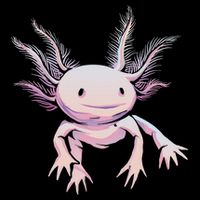Axolotl Mexican Salamander Drawing Lizard Realistic Axolotl  Drawstring Bag