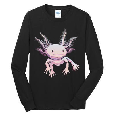 Axolotl Mexican Salamander Drawing Lizard Realistic Axolotl  Tall Long Sleeve T-Shirt