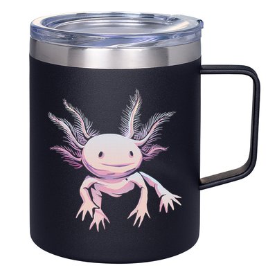 Axolotl Mexican Salamander Drawing Lizard Realistic Axolotl  12oz Stainless Steel Coffee Mug