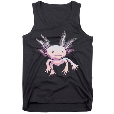Axolotl Mexican Salamander Drawing Lizard Realistic Axolotl  Tank Top